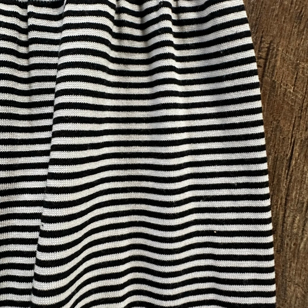 Women's Lark + Grey Black and White Striped Maxi Dress - Picture 12 of 12